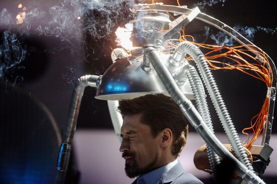 Съемки новогодней программы на Первом канале