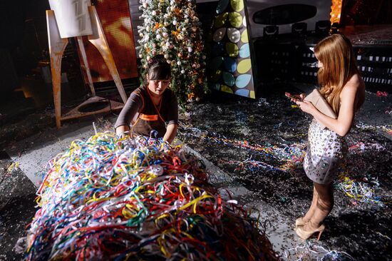 Съемки новогодней программы на Первом канале