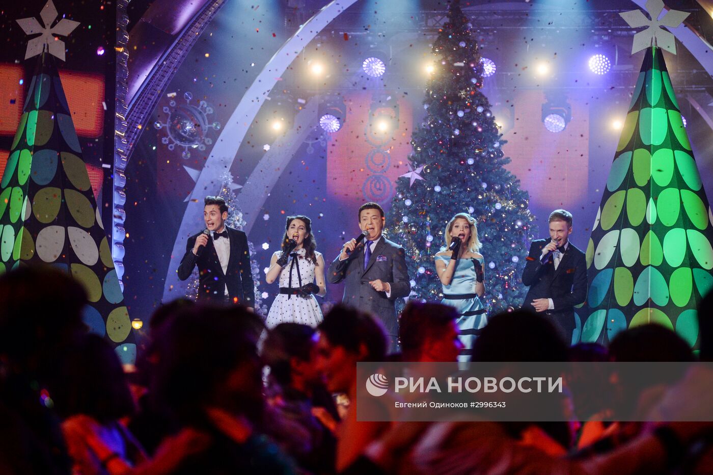 Съемки новогодней программы на Первом канале