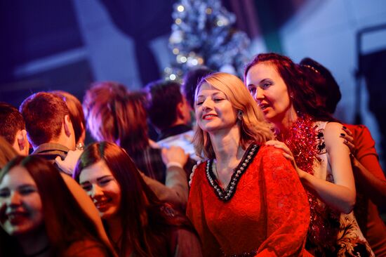 Съемки новогодней программы на Первом канале