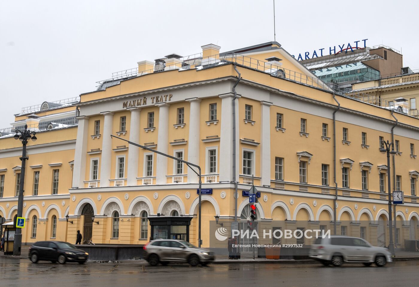 Историческое здание московского Малого театра