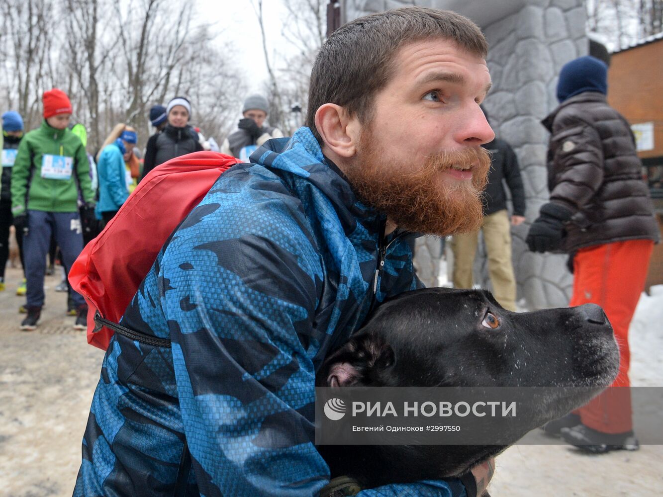 Рождественский "Пушистый забег" в парке Кузьминки