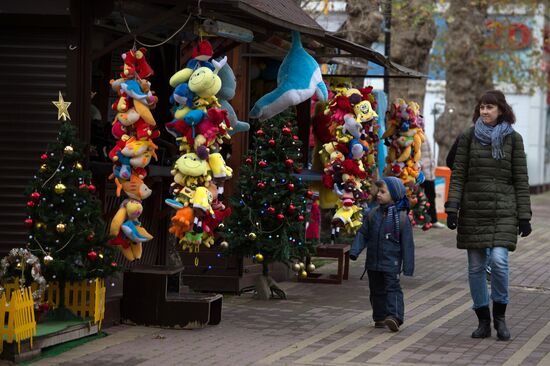 Новогоднее убранство в Сочи