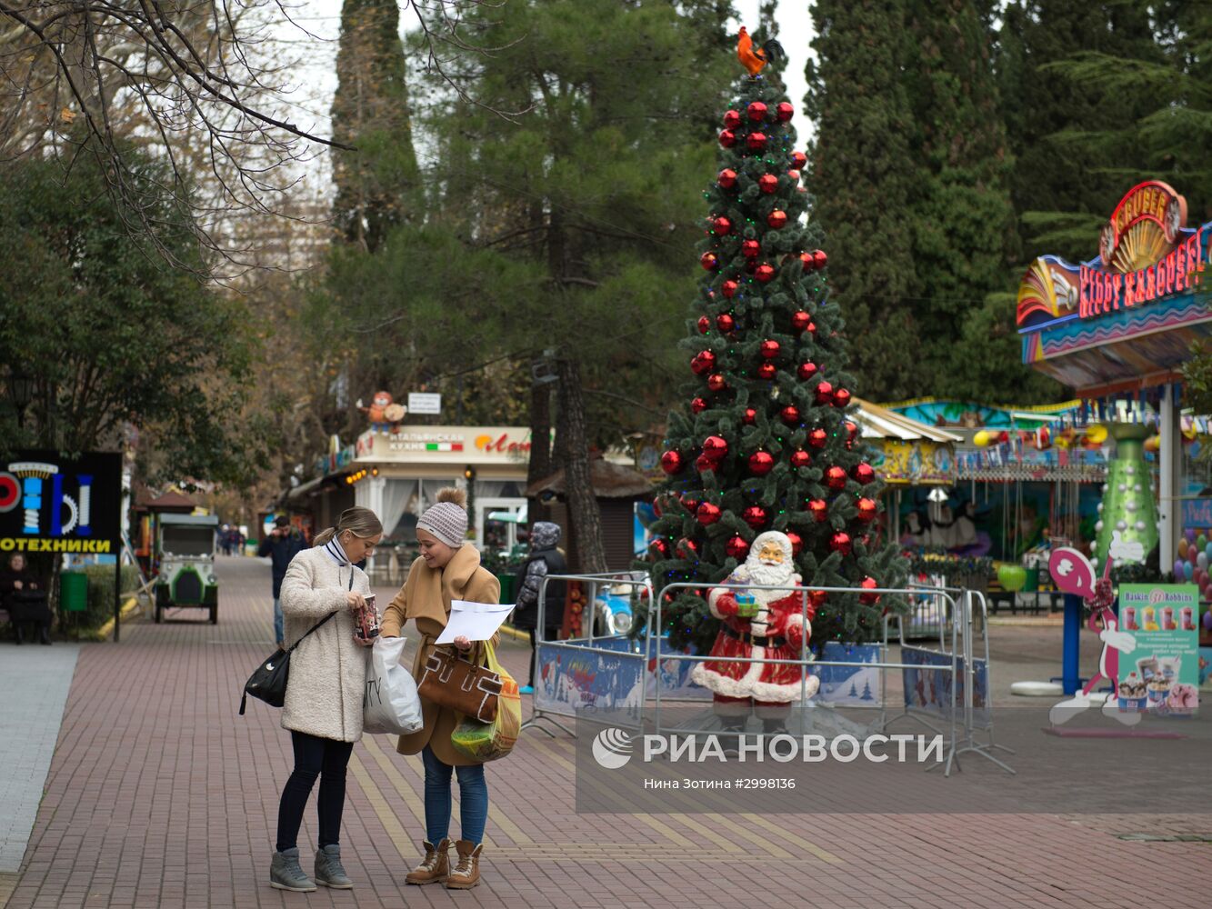 Новогоднее убранство в Сочи