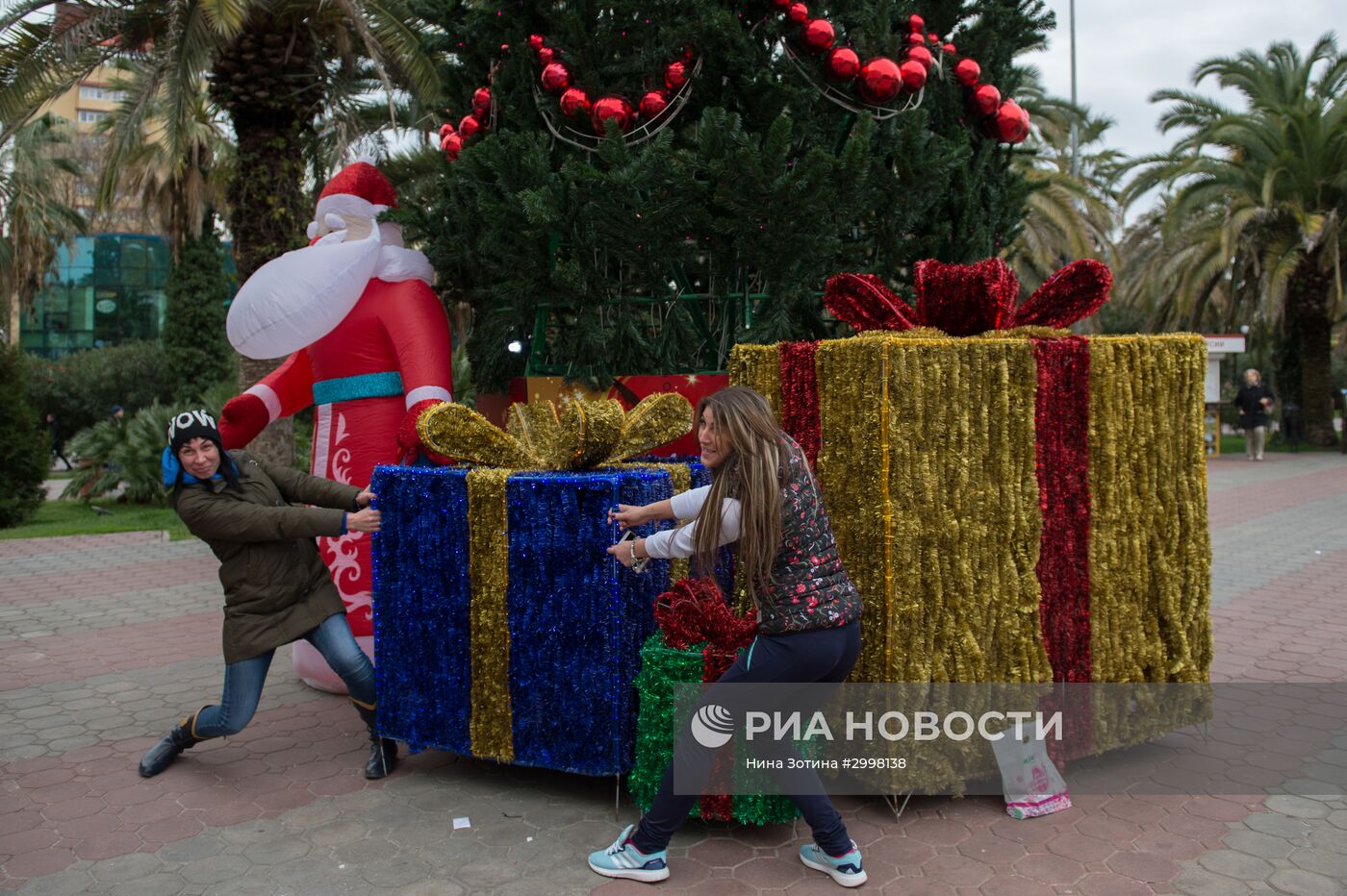 Новогоднее убранство в Сочи