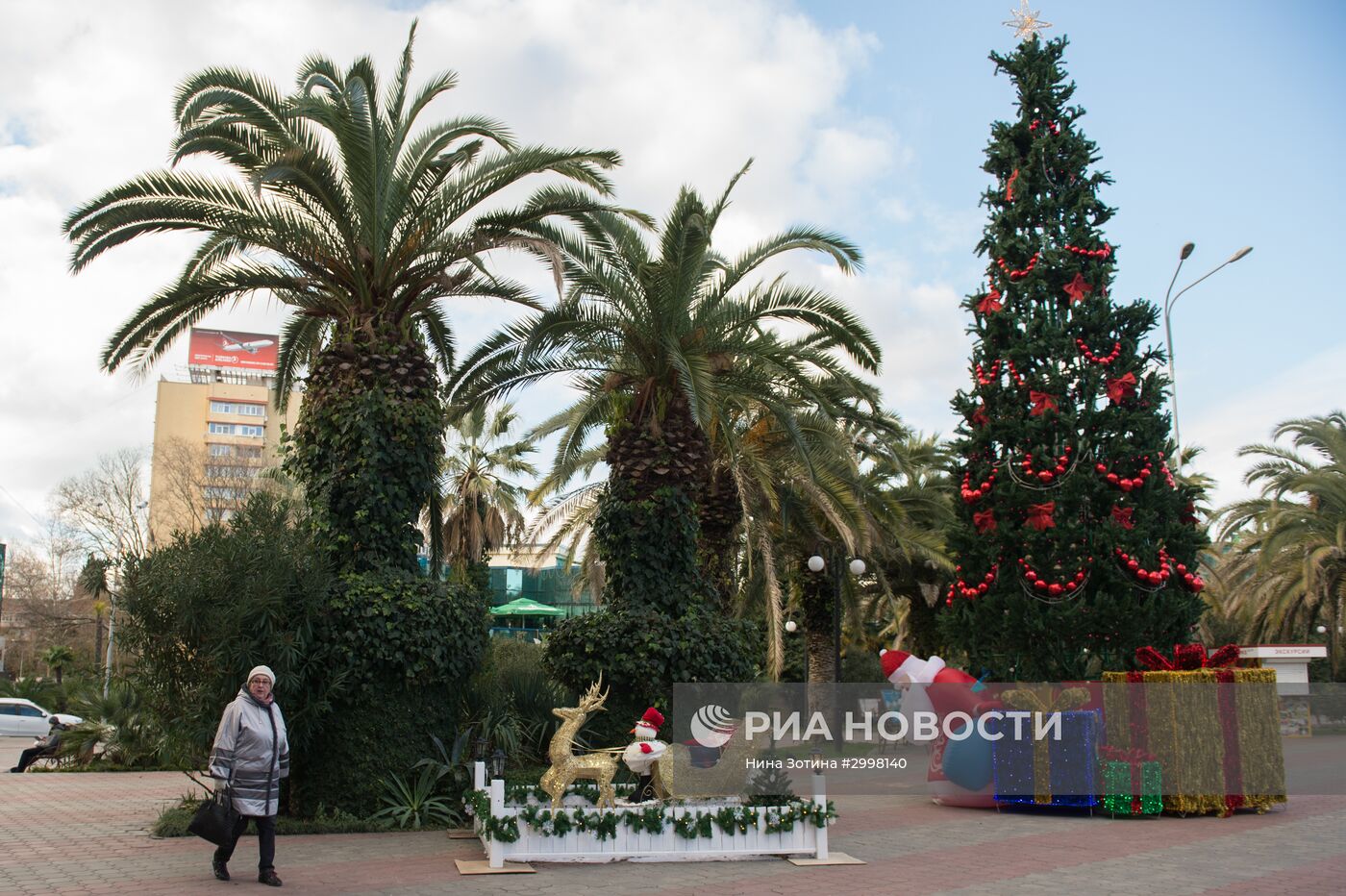 Новогоднее убранство в Сочи