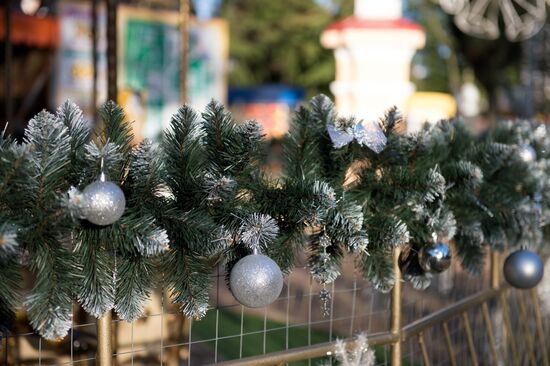 Новогоднее убранство в Сочи