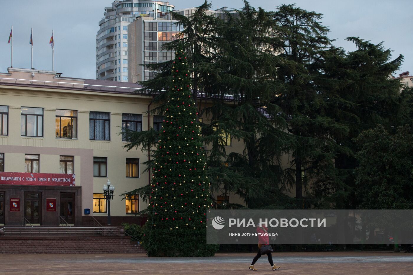 Новогоднее убранство в Сочи