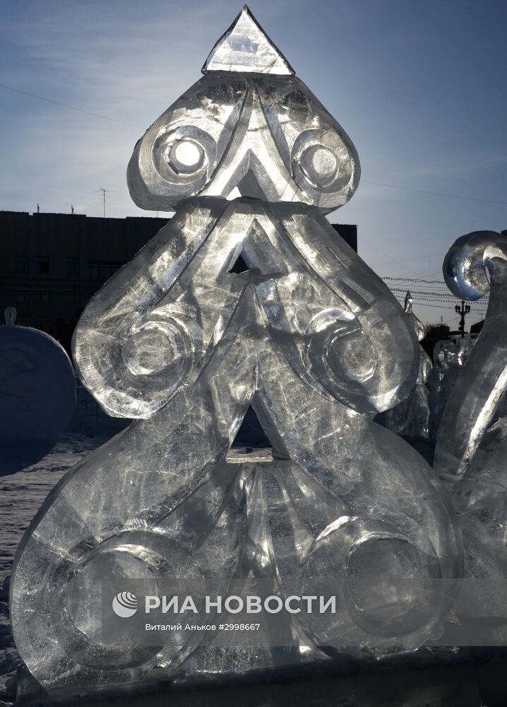 Ледовый городок в Хабаровске