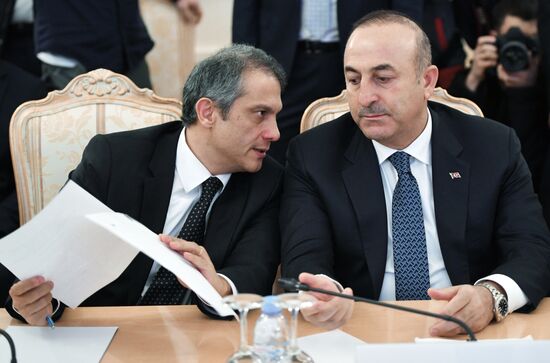 Встреча глав МИД России, Ирана и Турции