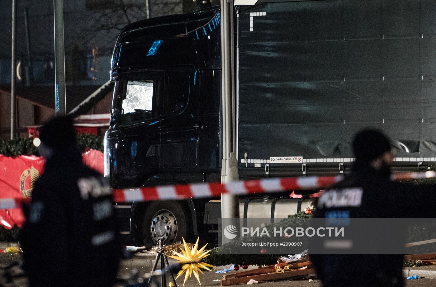 Ситуация на месте теракта в Берлине