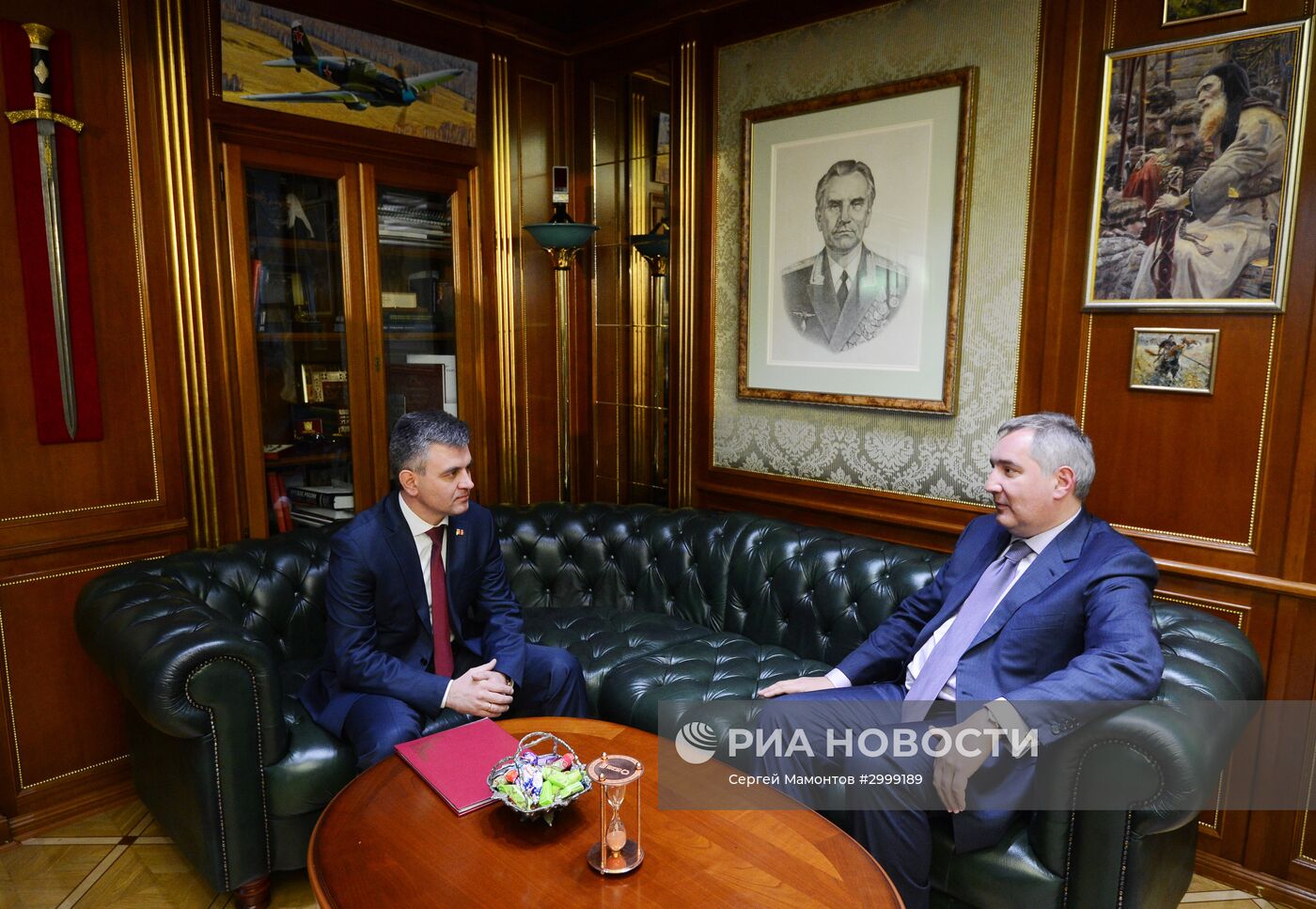 Встреча вице-премьера РФ Д.Рогозина и президента Приднестровья В.Красносельского