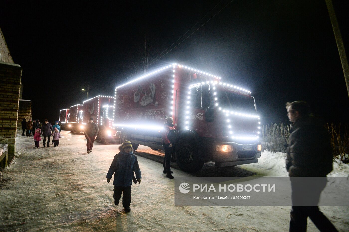 Рождественский караван Coca-Cola в Новгородской области