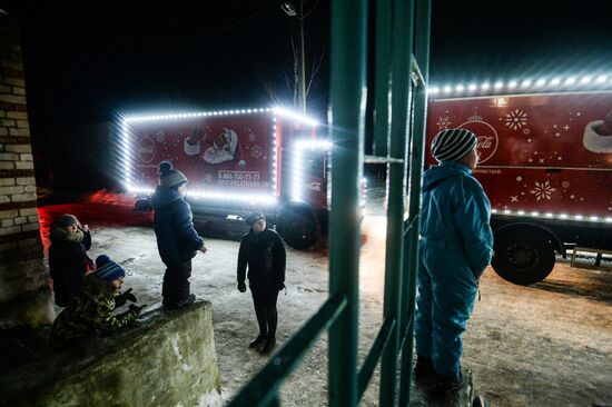 Рождественский караван Coca-Cola в Новгородской области