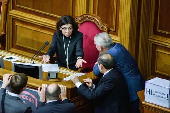 Заседание Верховной рады Украины