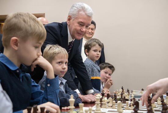 Открытие Центрального дома шахматиста на Гоголевском бульваре в Москве