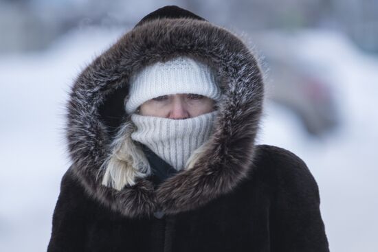 Аномальные морозы в Томске