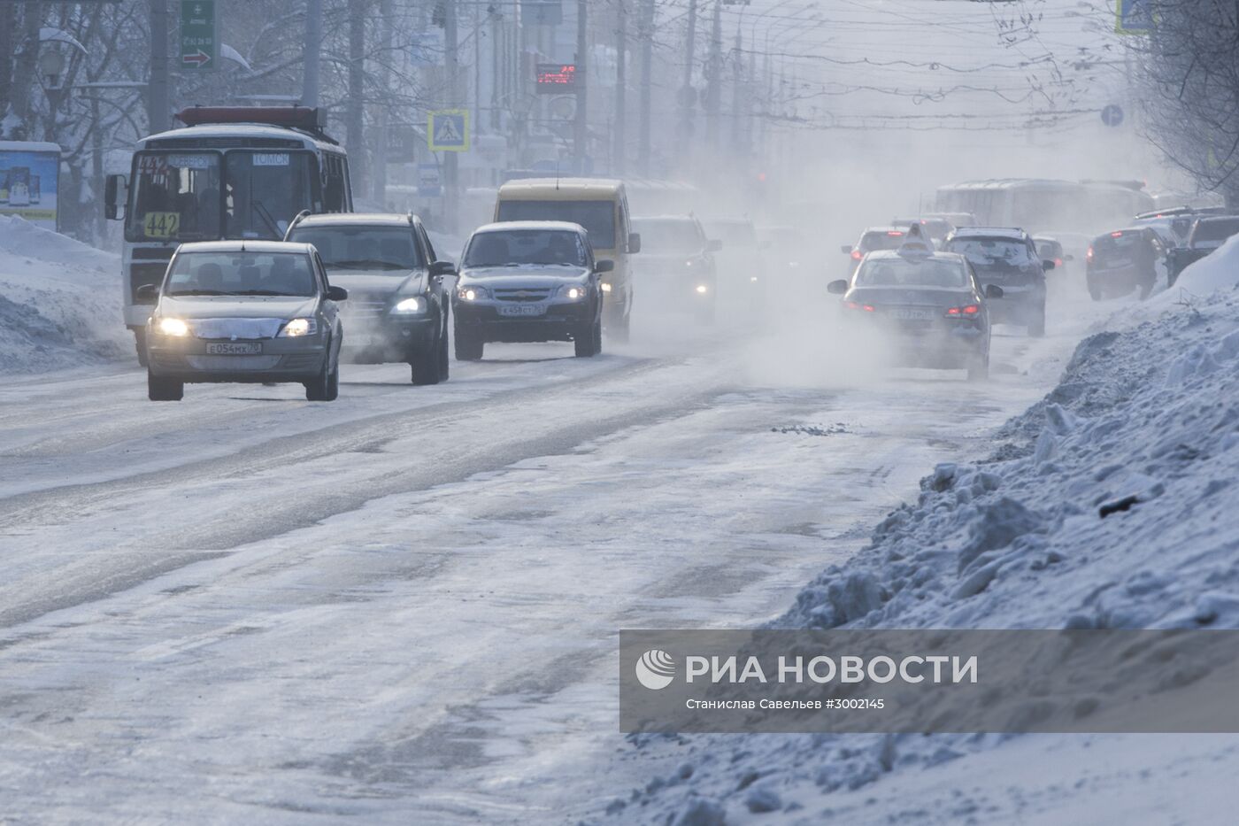 Аномальные морозы в Томске