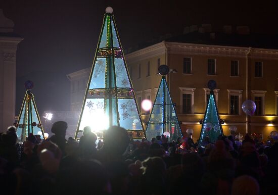 Парад Дедов Морозов в Минске