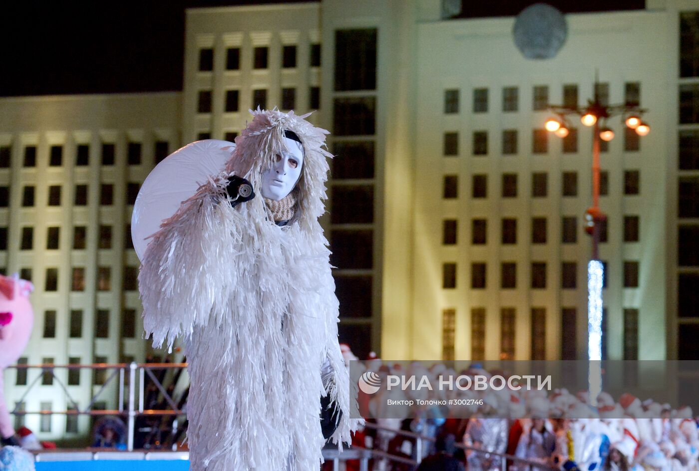 Парад Дедов Морозов в Минске