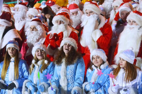 Парад Дедов Морозов в Минске