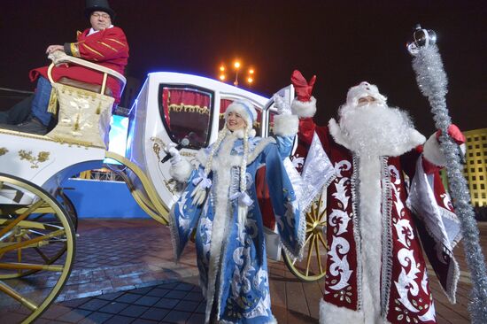 Парад Дедов Морозов в Минске