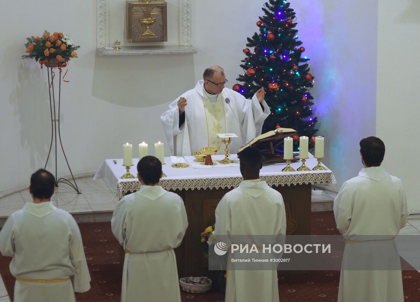 Празднование католического Рождества в городах России