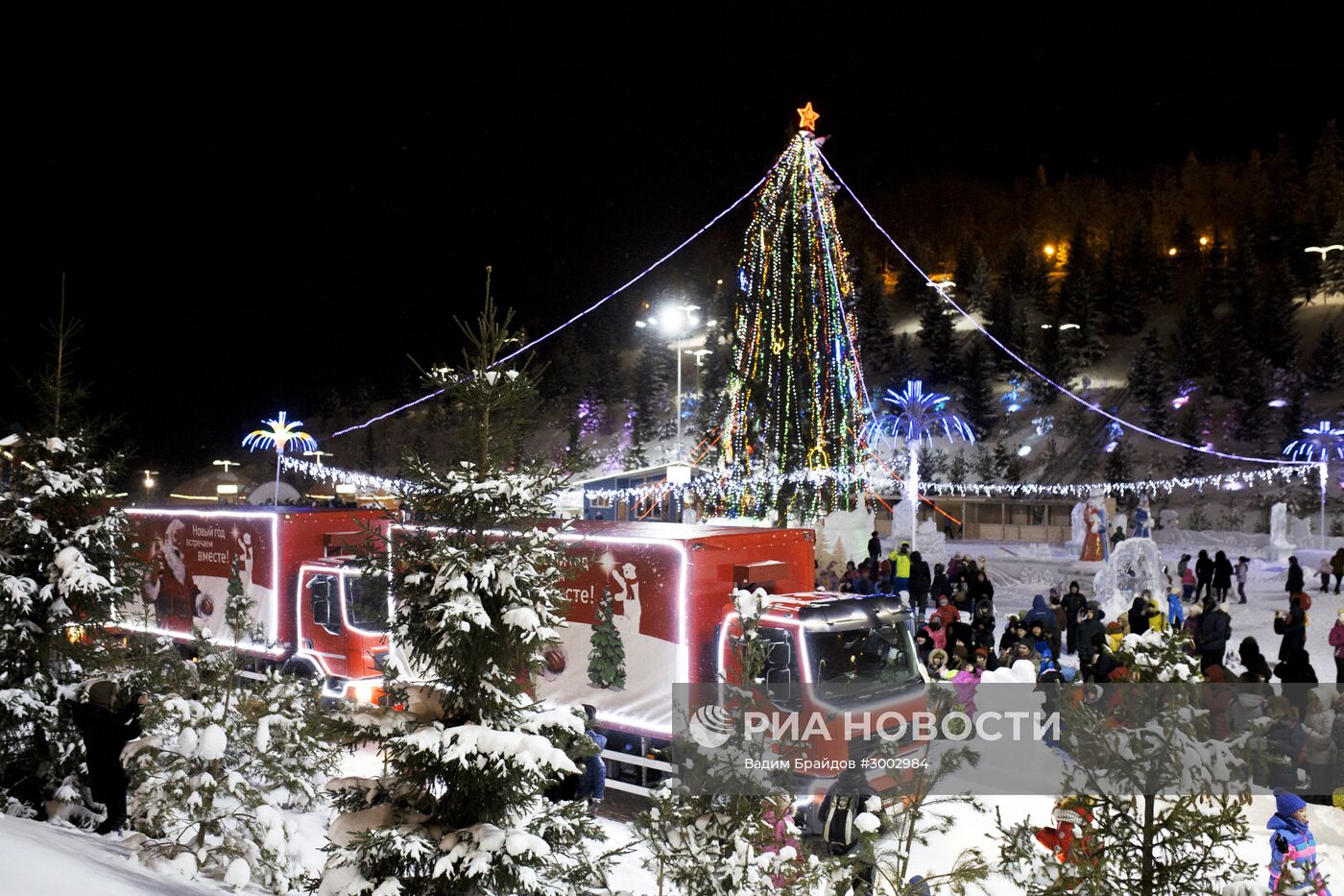 Рождественский караван Coca-cola в Уфе