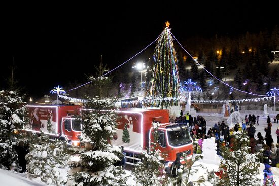 Рождественский караван Coca-cola в Уфе