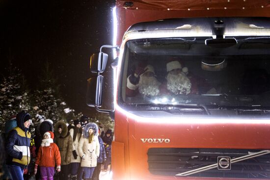 Рождественский караван Coca-cola в Уфе