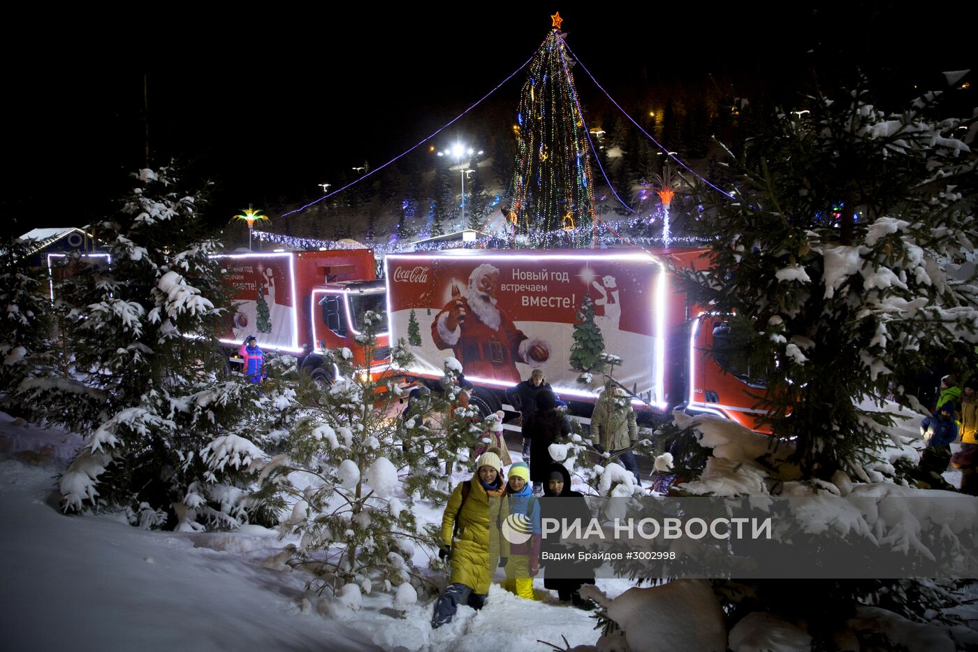 Рождественский караван Coca-cola в Уфе