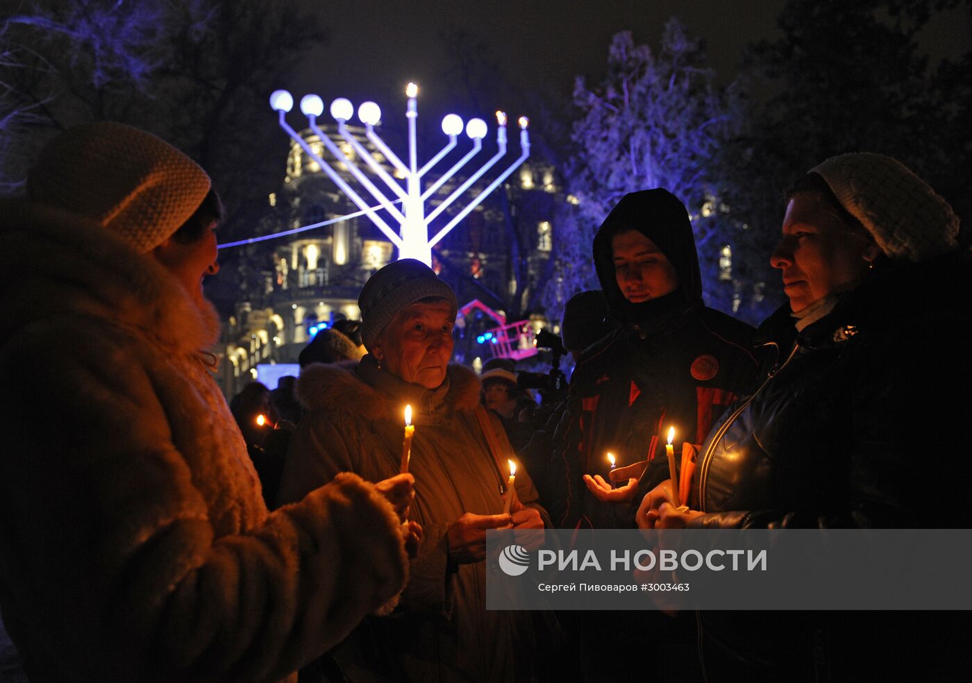 Празднование Хануки в городах России
