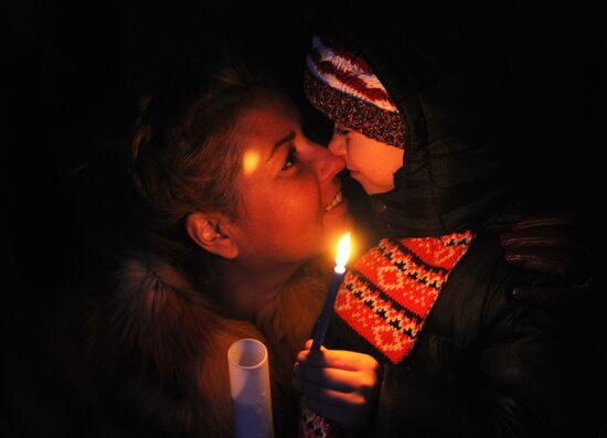 Празднование Хануки в городах России