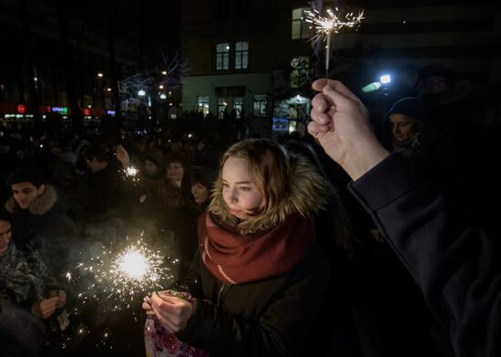 Празднование Хануки в городах России