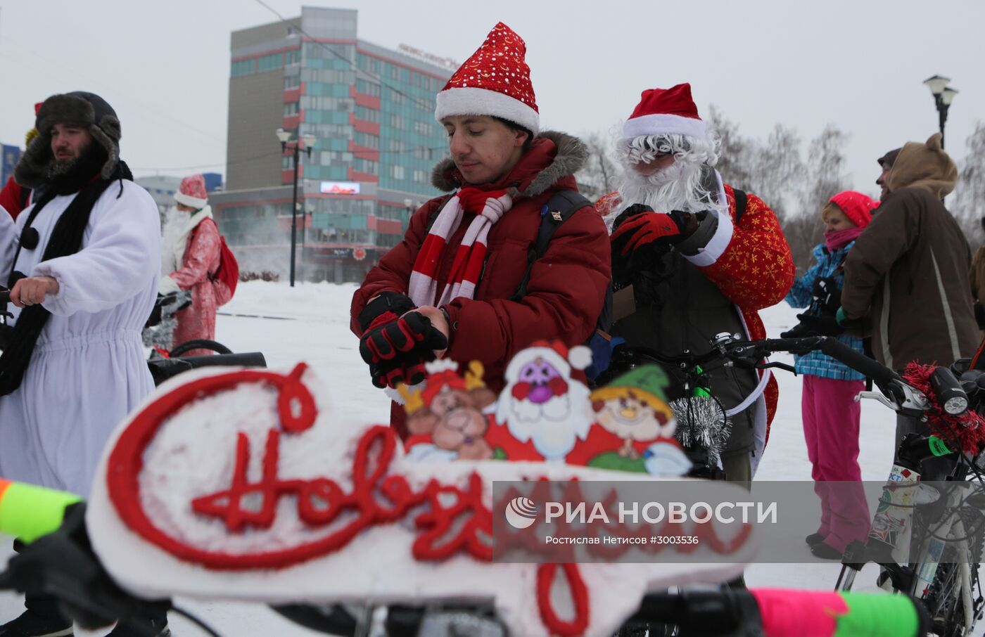 Предновогодний велозаезд Дедов Морозов