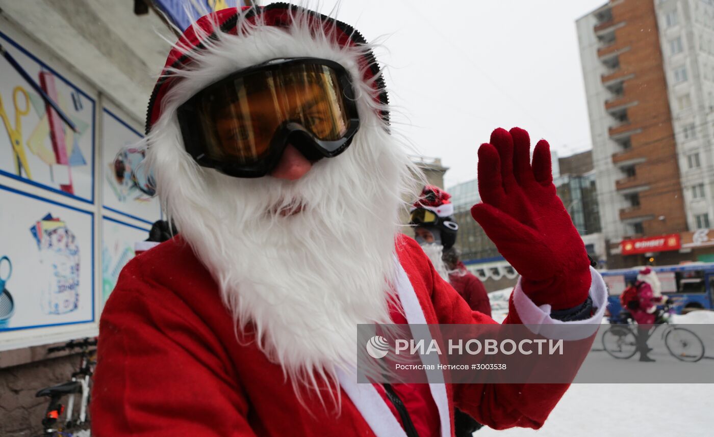 Предновогодний велозаезд Дедов Морозов