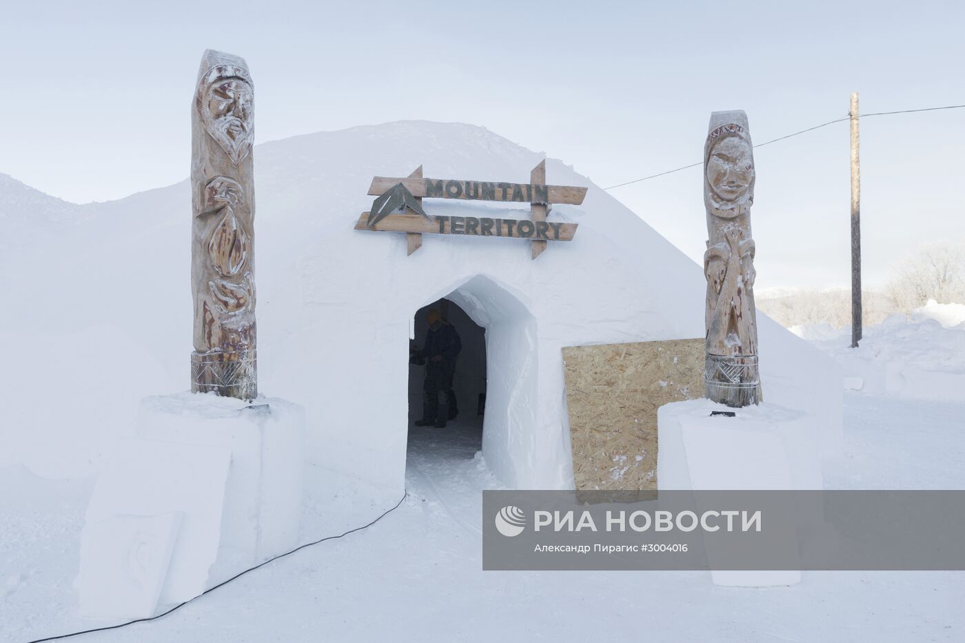 Открытие единственного в России иглу-отеля на Камчатке