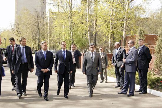 Посещение Д.Медведевым, Б. Громовым г.Пушкино