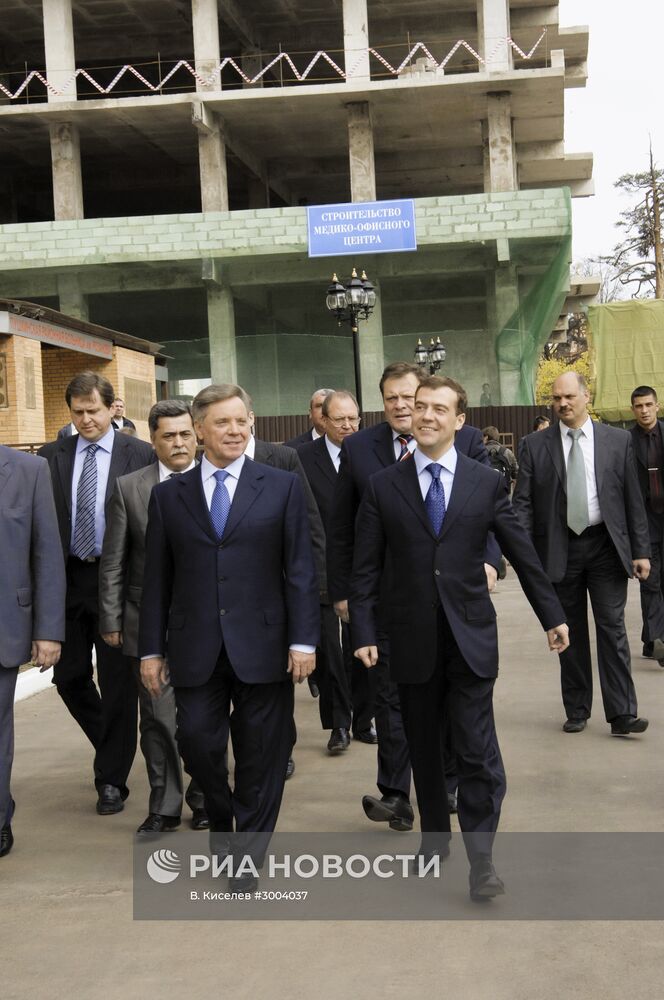 Посещение первый вице-премьером РФ Д. Медведевым г.Пушкино