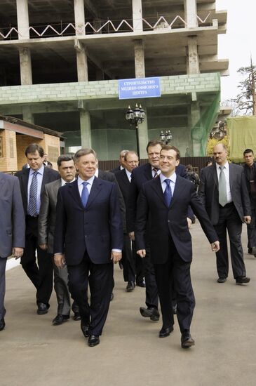 Посещение первый вице-премьером РФ Д. Медведевым г.Пушкино