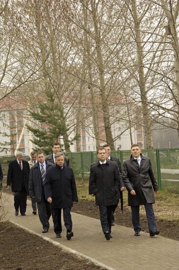 Посещение Д.Медведевым института ядерных исследований в Дубне