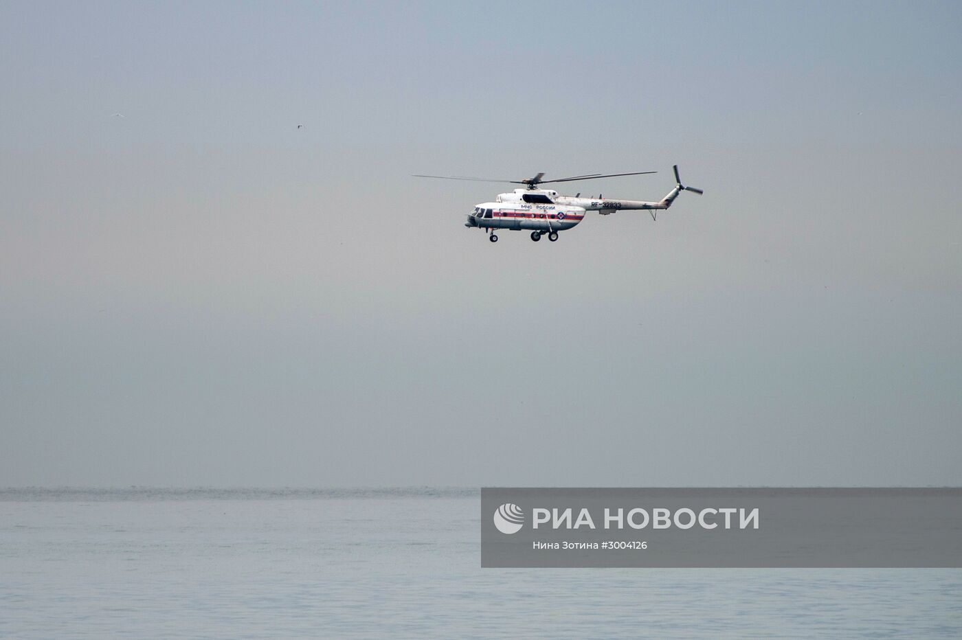 Поисковые работы в акватории Черного моря в районе крушения самолета ТУ-154