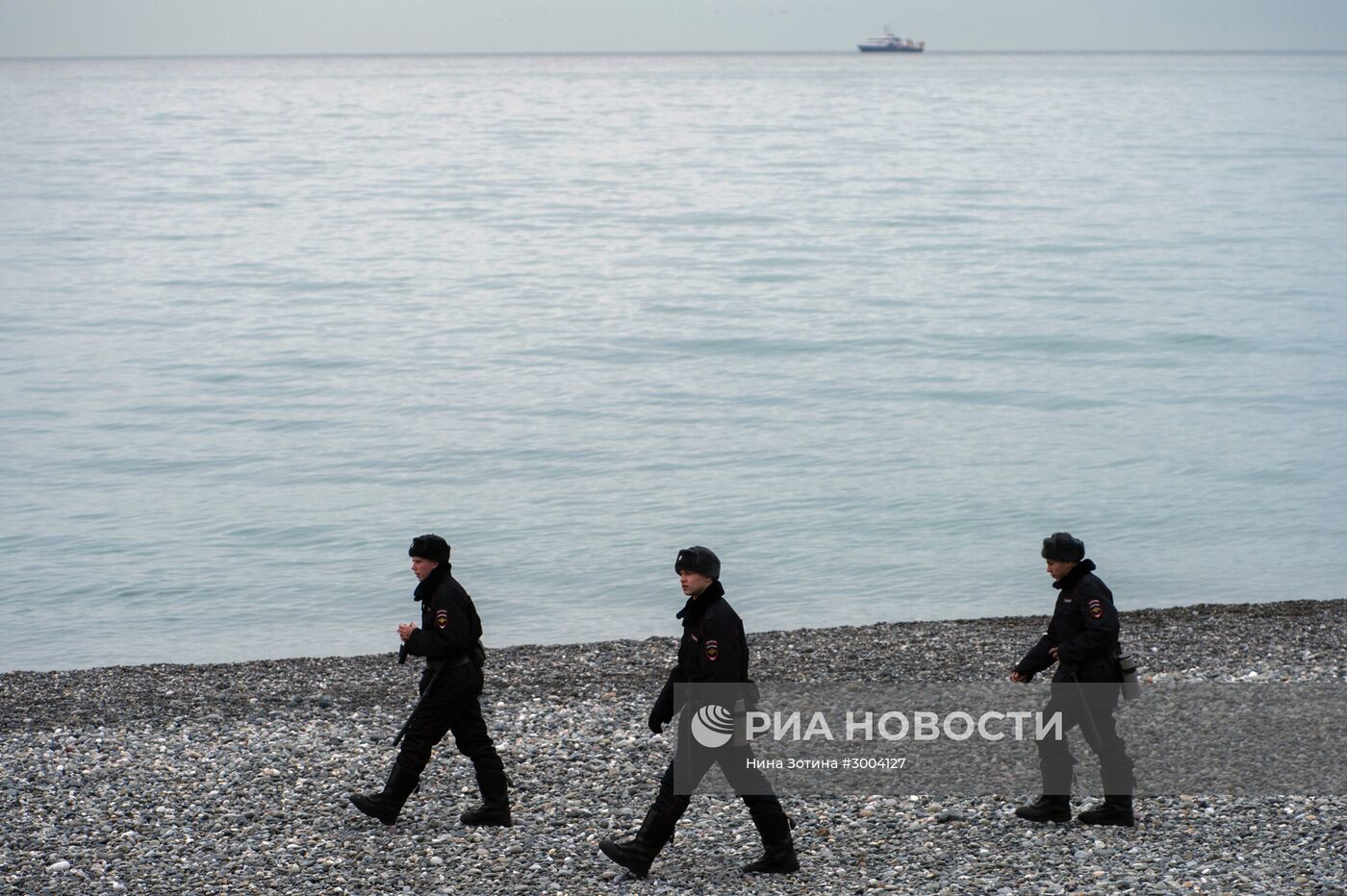 Поисковые работы в акватории Черного моря в районе крушения самолета ТУ-154