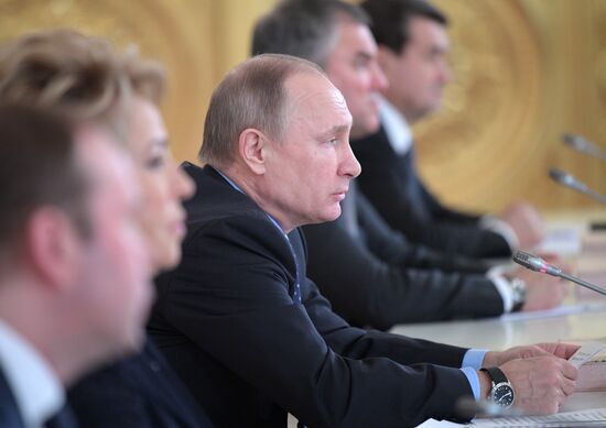 Заседание Государственного совета по вопросу об экологическом развитии РФ