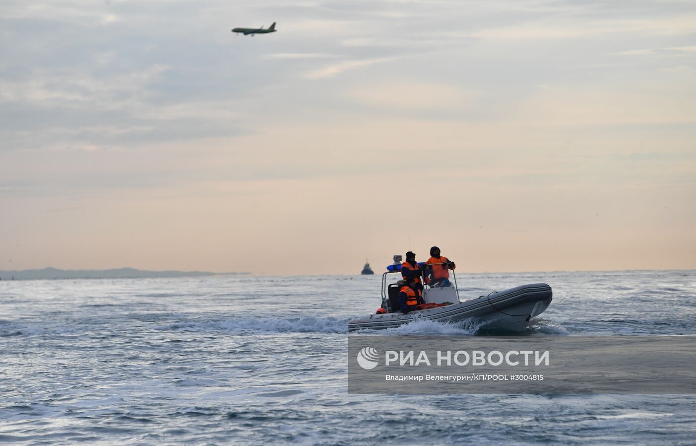 Поисково-спасательная операция на месте крушения самолета Ту-154