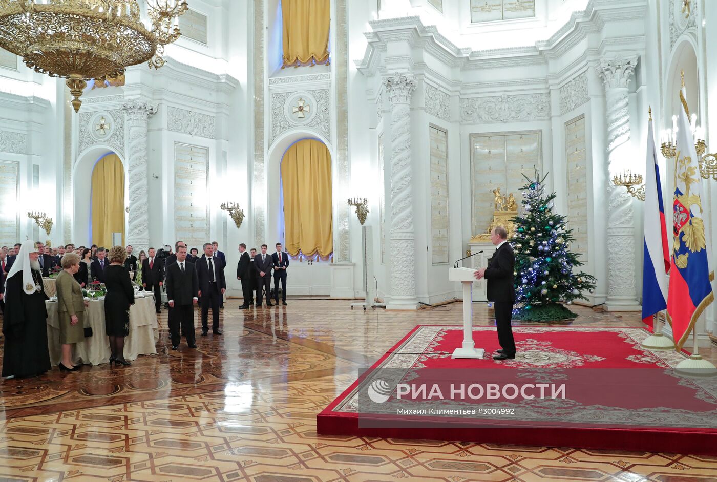 Президент РФ В. Путин выступил на торжественном приёме в Кремле