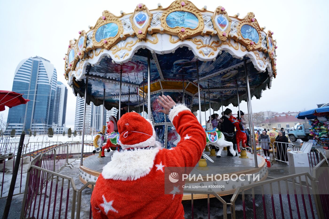 Празднование Нового года в городах России