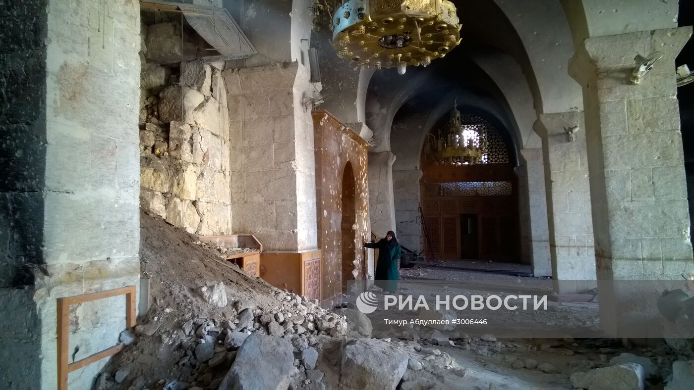 Разрушенная Мечеть Омейядов в Алеппо