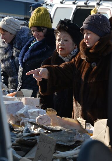 Продовольственная рождественская ярмарка во Владивостоке
