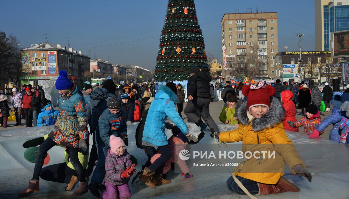 Народные гуляния в Уссурийске